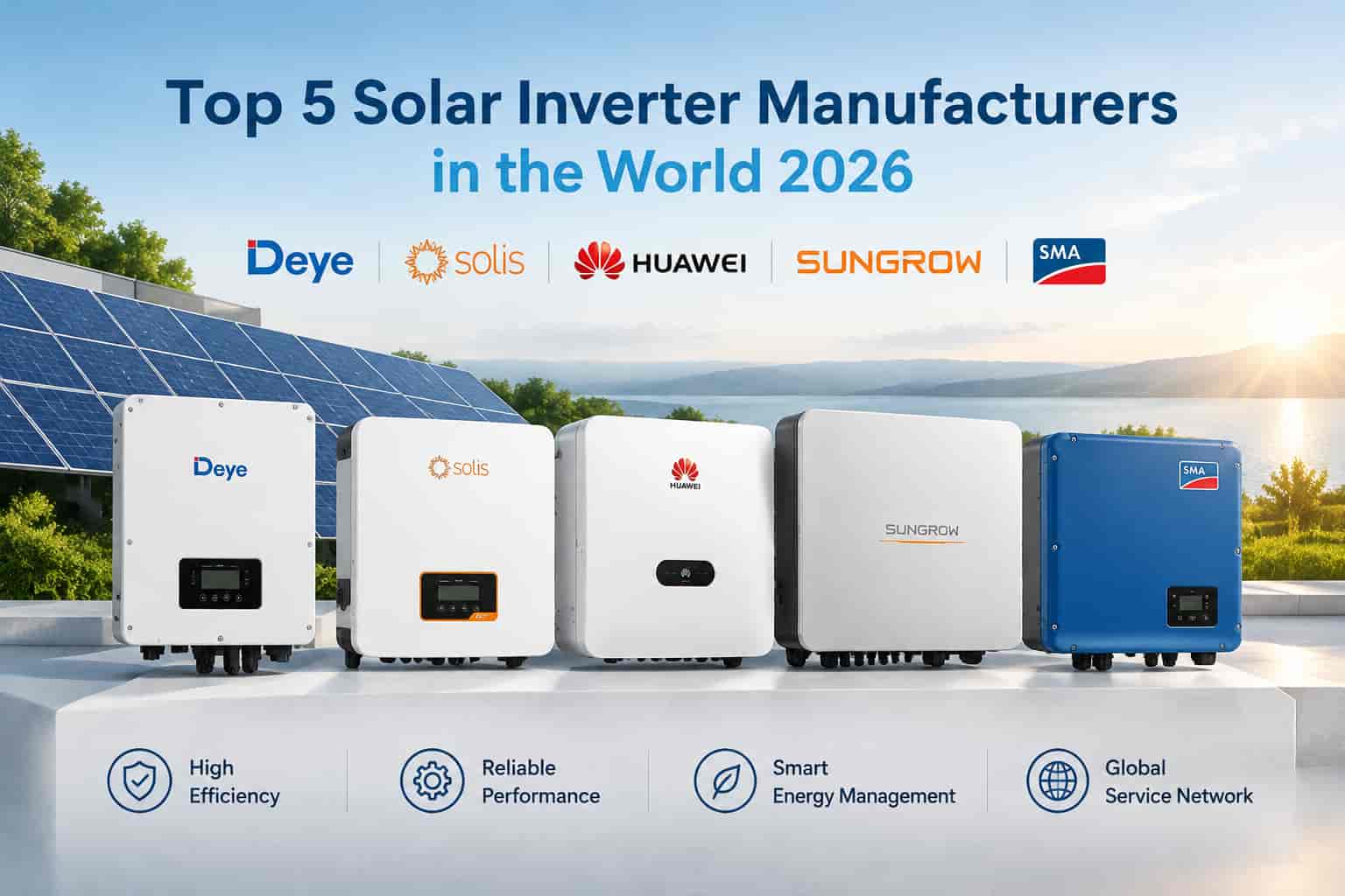 Top 5 Solar Inverter Manufacturers in the World 2026