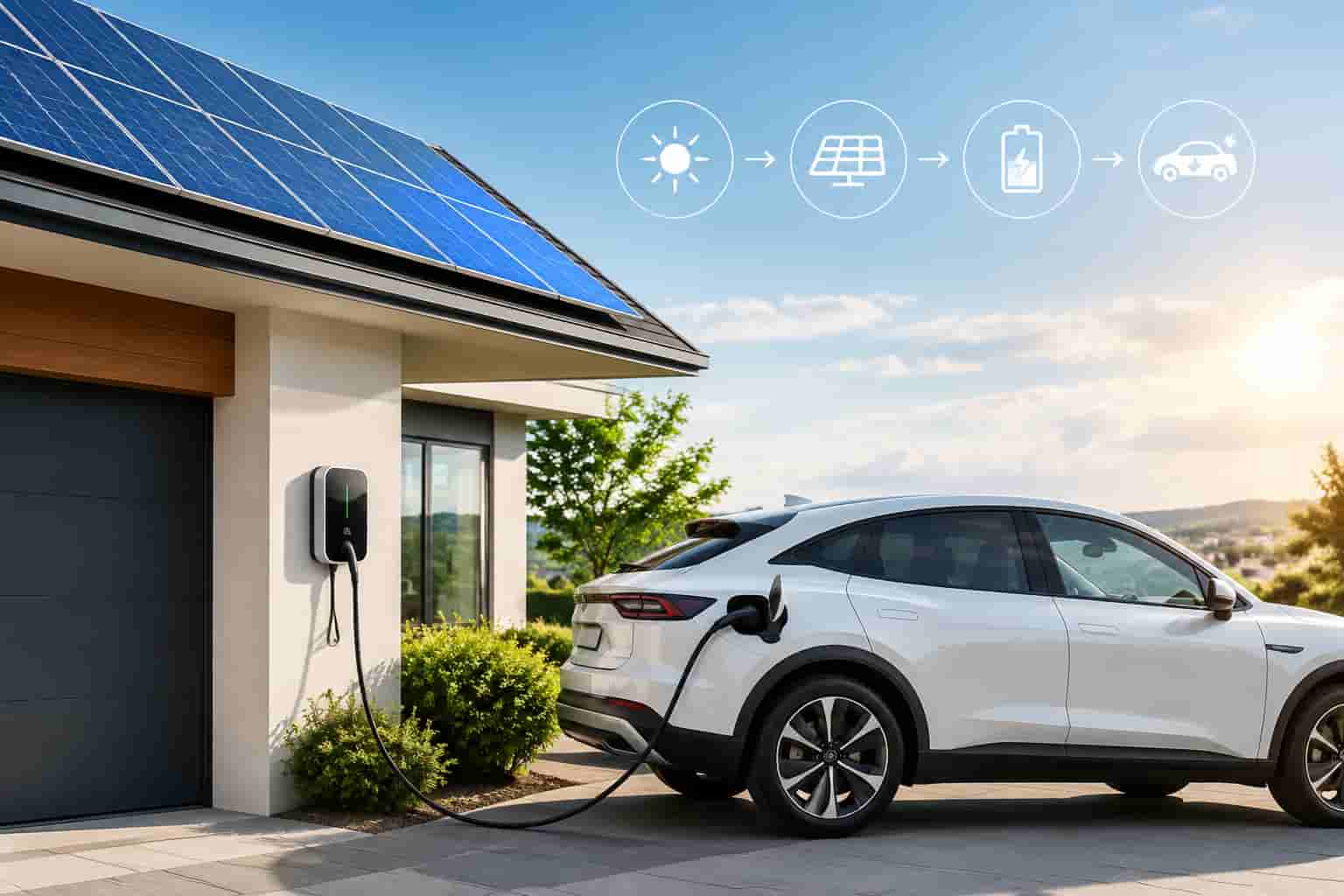 How to Charge a Home-Based Solar-Powered Electric Vehicle?